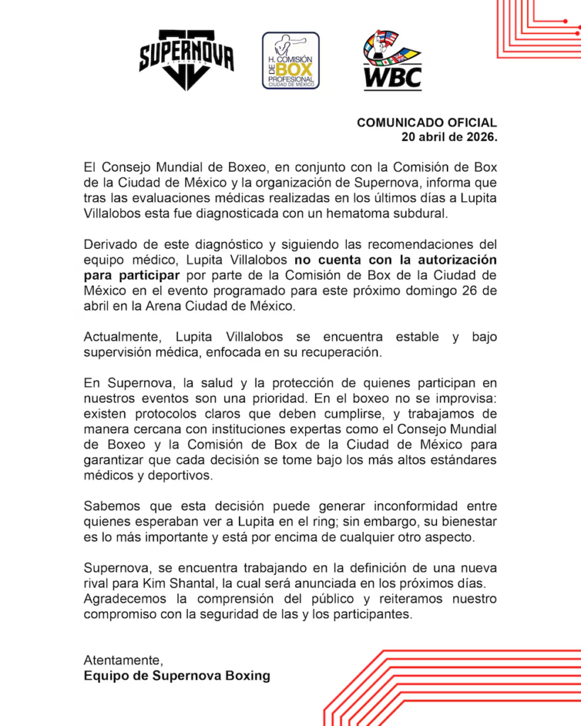 Comunicado: 