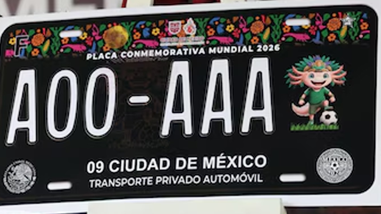 Así son las nuevas placas mundialistas que ya preparan en CDMX