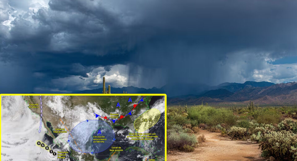 Monzón Mexicano se acerca y prevén fuertes lluvias en varios estados del país