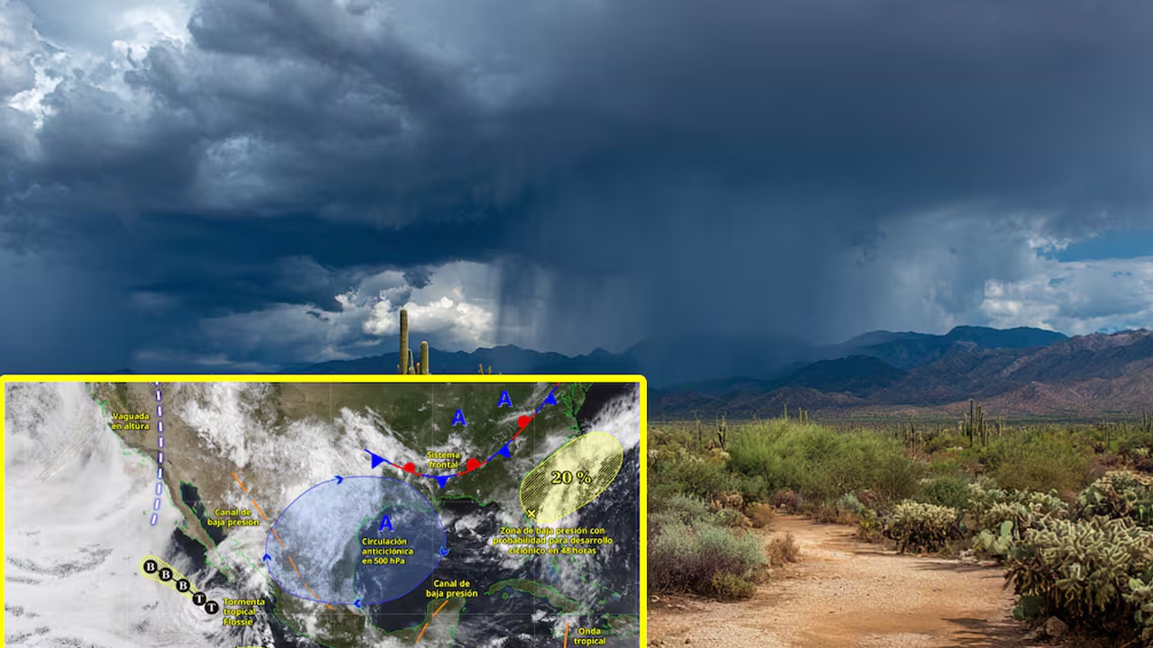 Monzón Mexicano se acerca y prevén fuertes lluvias en varios estados del país