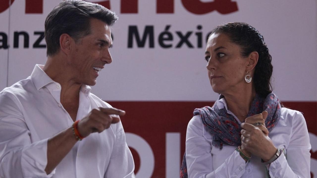 Sergio Mayer y Claudia Sheinbaum
