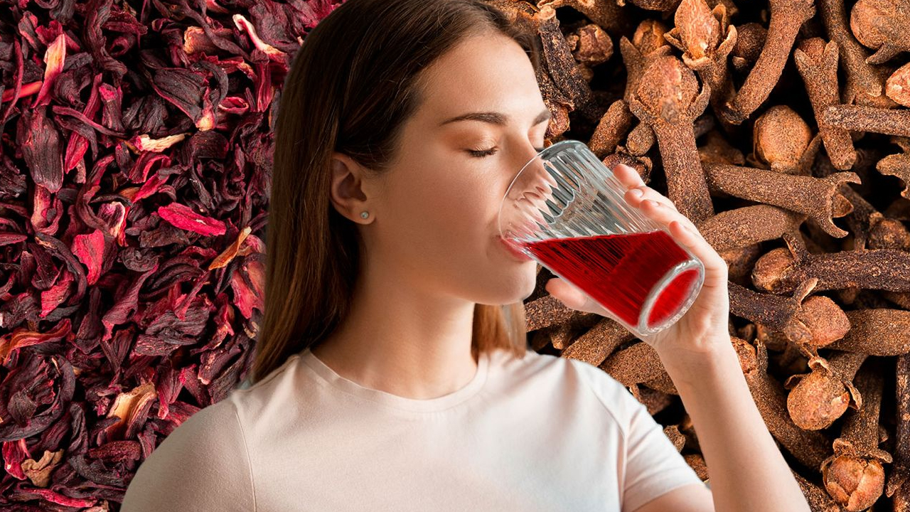 Agua de jamaica con canela