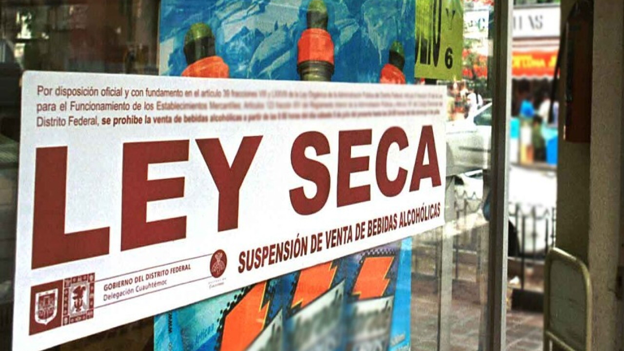 Ley Seca en CDMX