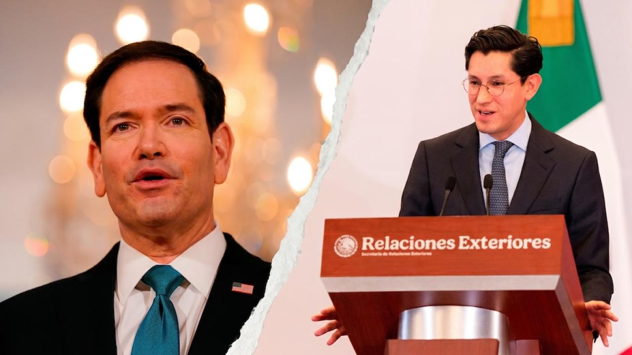 Roberto Velasco y Marco Rubio