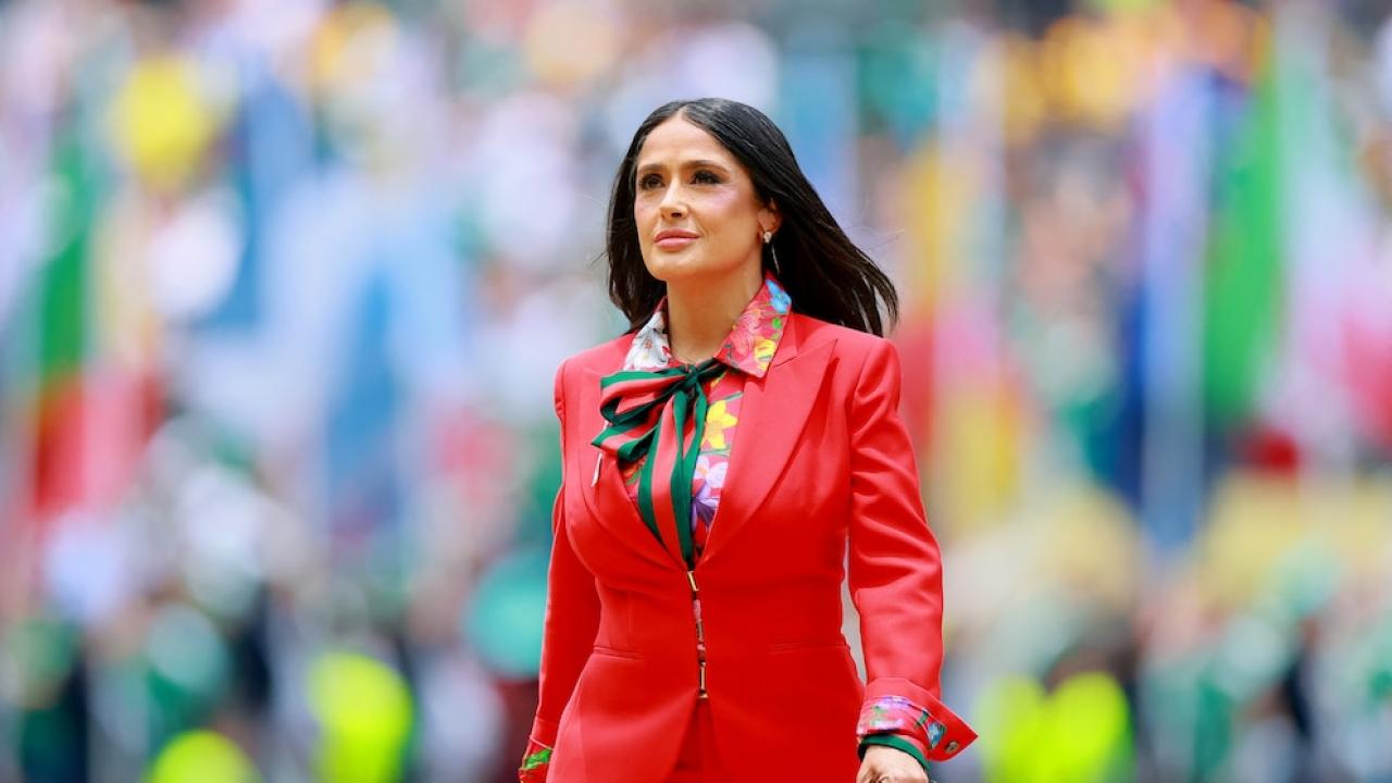 Salma Hayek asistió al Mundial 2026