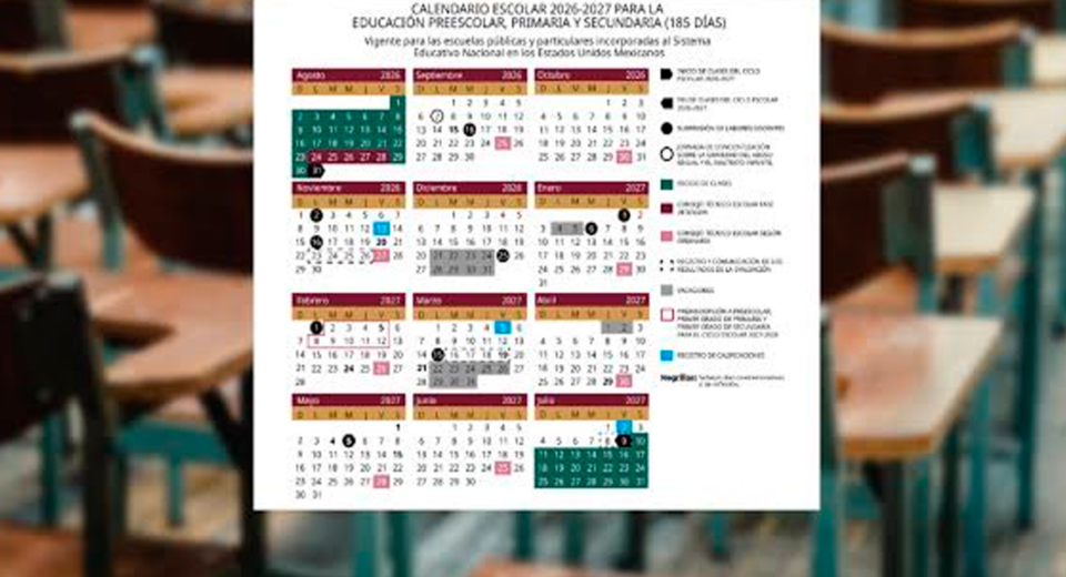 SEP publica calendario escolar
