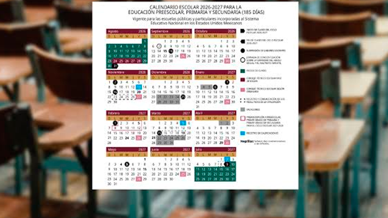 SEP publica calendario escolar
