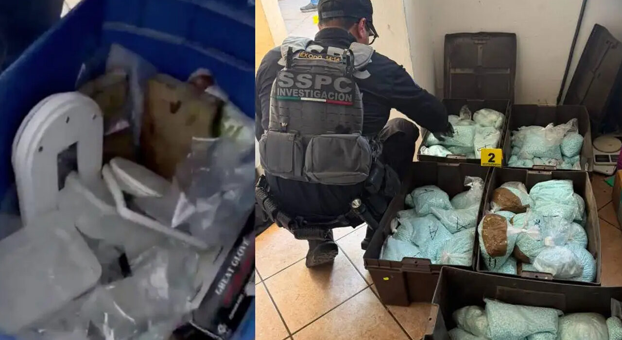 Golpe a Los Rusos en Mexicali: decomisan 120 kilos de pastillas de fentanilo
