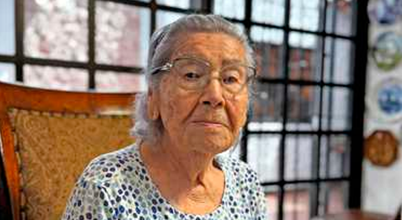 Guadalupe Chávez Ortiz, de 102 años