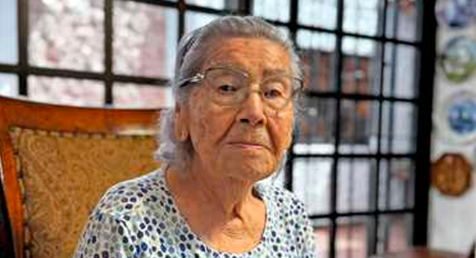 Guadalupe Chávez Ortiz, de 102 años