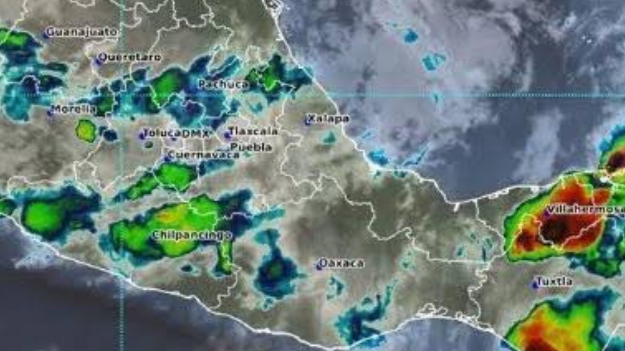 México bajo alerta por fuertes lluvias: tormentas, granizo y actividad eléctrica golpearán varios estados