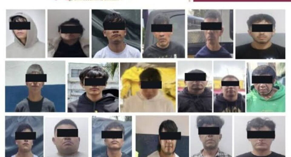 Presuntos integrantes de la Unión Tepito