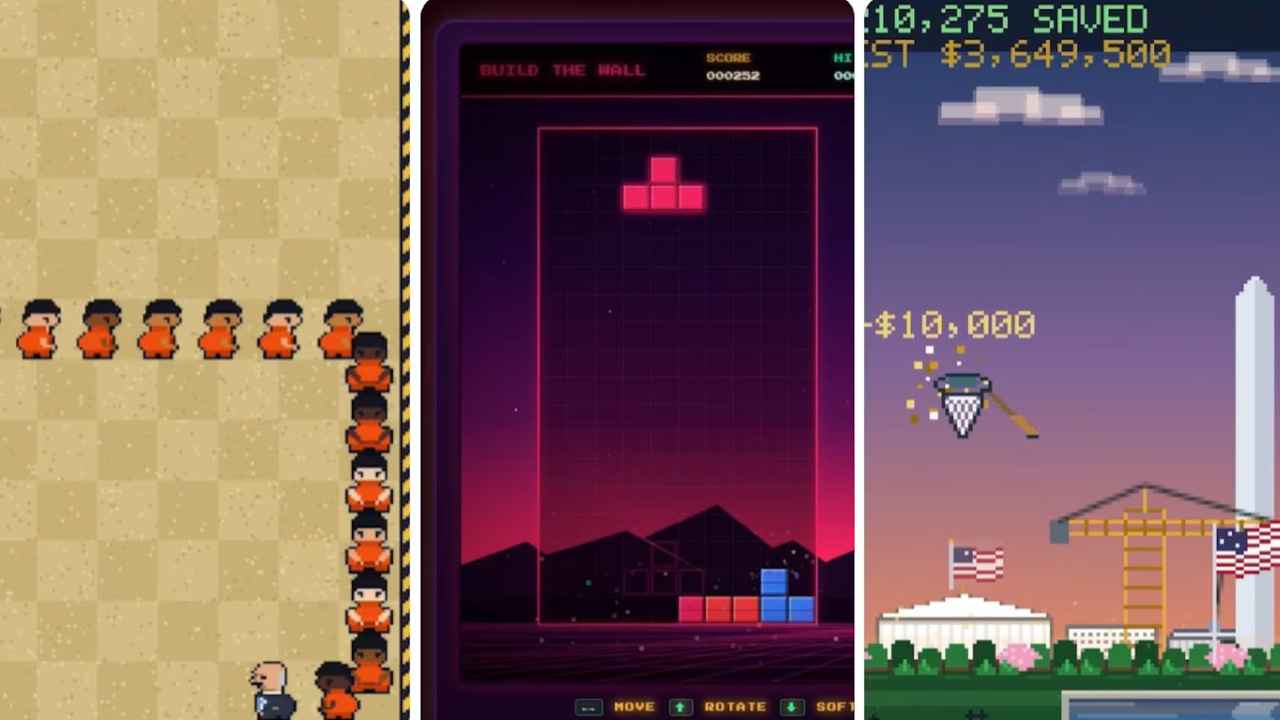 Tetris cuestiona a la Casa Blanca por el videojuego ‘Build the Wall’ y advierte sobre derechos de autor